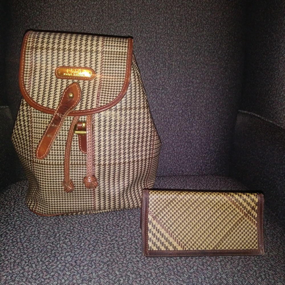 Ralph Lauren bag and check book